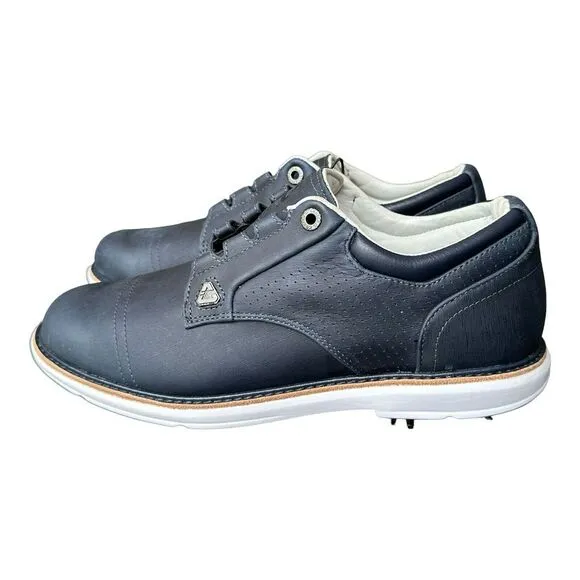 Cuater Travis Mathew Golf Shoes‎ Size 10.5 Navy Blue Leather The Legend 4MR214