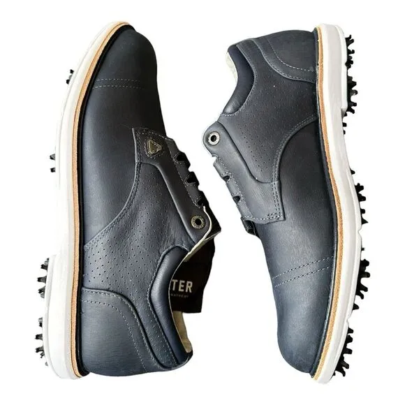 Cuater Travis Mathew Golf Shoes‎ Size 10.5 Navy Blue Leather The Legend 4MR214