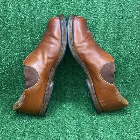 CYDWOQ Vintage Women’s Brown Leather Shoes Size EU 37.5 US 6.5 Handmade In USA