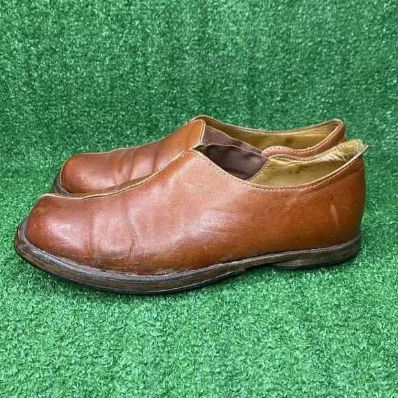 CYDWOQ Vintage Women’s Brown Leather Shoes Size EU 37.5 US 6.5 Handmade In USA