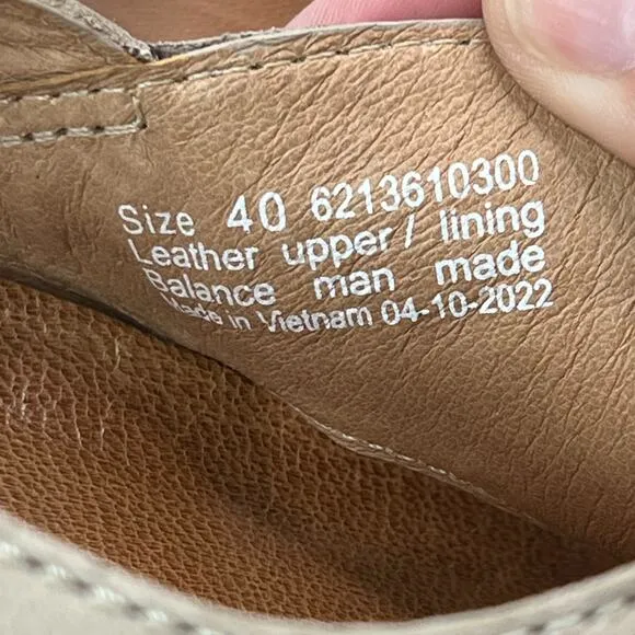 Dansko Jordyn Leather Adjustable Hook/Loop Comfort Sandal Sand Women 40/9.5 NWOB