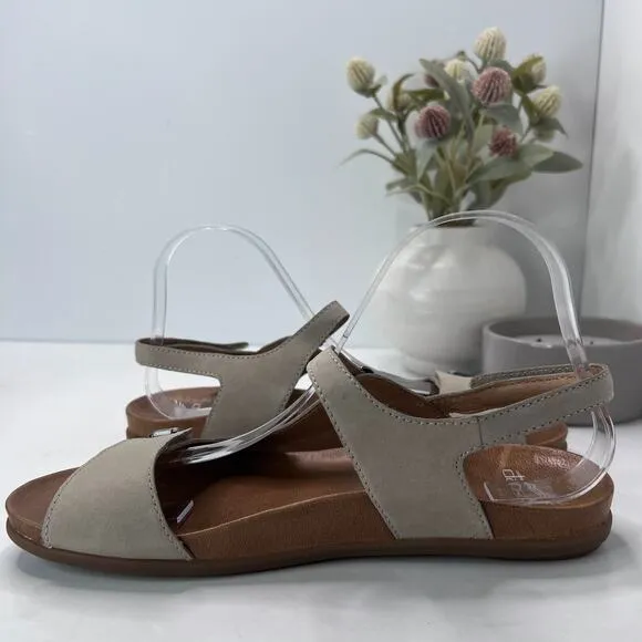 Dansko Jordyn Leather Adjustable Hook/Loop Comfort Sandal Sand Women 40/9.5 NWOB