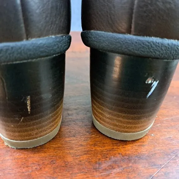 Dansko leather boots brown Womens size 41  (10.5 - 11) ankle booties