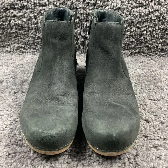 Dansko Maria Black Milled Nubuck Suede Women’s Ankle Boots - Size EU 40