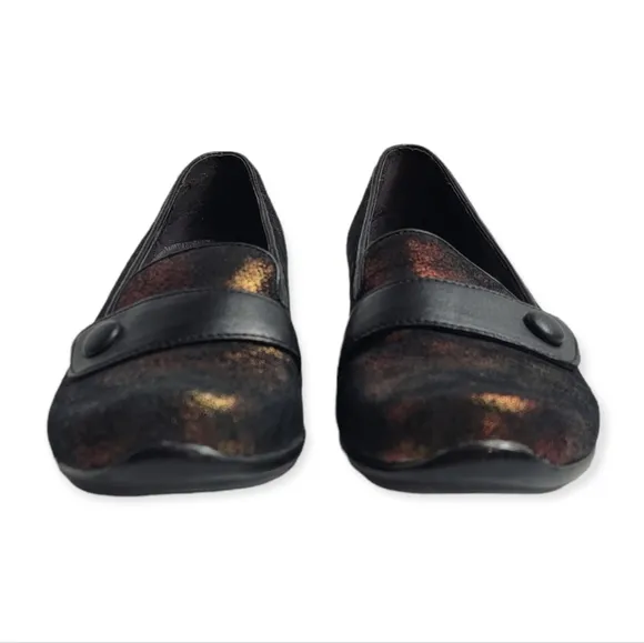 Dansko Olena Metallic Bronze Slip On Shoes