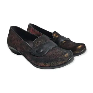Dansko Olena Metallic Bronze Slip On Shoes