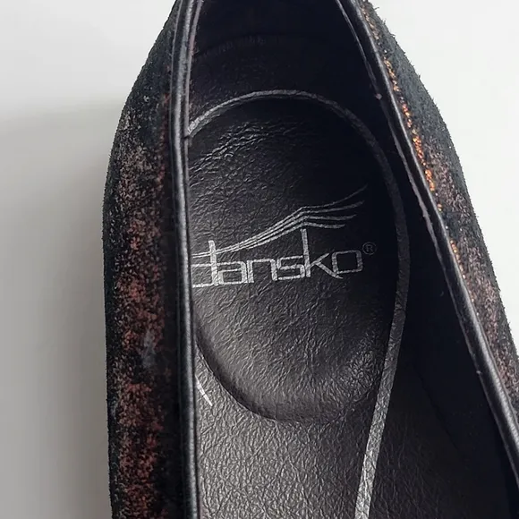 Dansko Olena Metallic Bronze Slip On Shoes