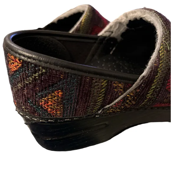 Dansko Professional Aztec Southwestern Native Tapestry Clogs EU 37 US 6.5-7