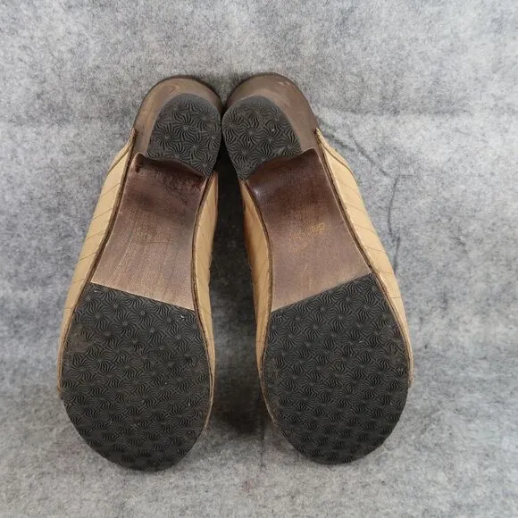 Dansko Shoes Womens 41 Sandals Leather Fashion Wood Block Heel Platform Classic
