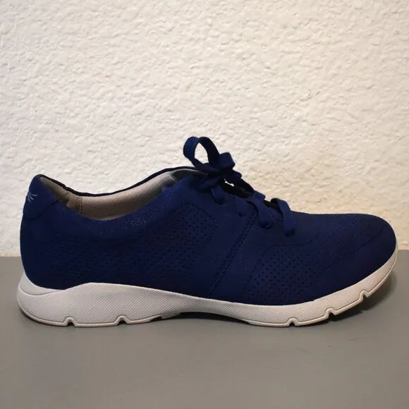 Dansko Women's Alissa Blue Leather Athletic Shoes Sz 41(10.5-11)