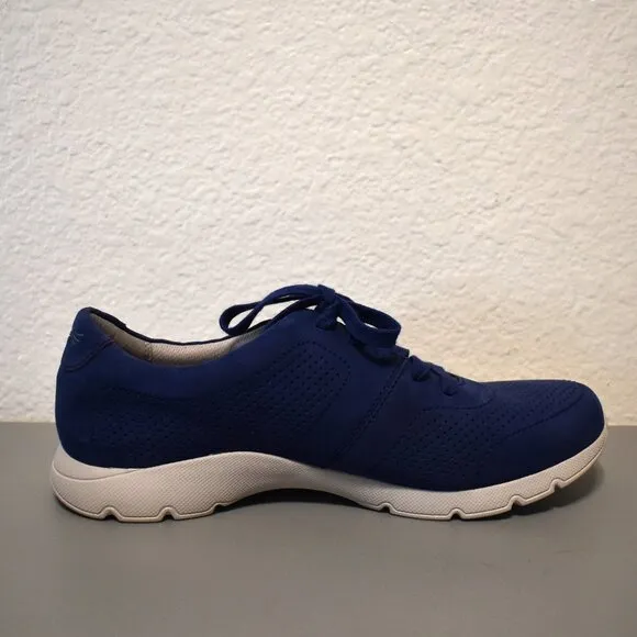 Dansko Women's Alissa Blue Leather Athletic Shoes Sz 41(10.5-11)