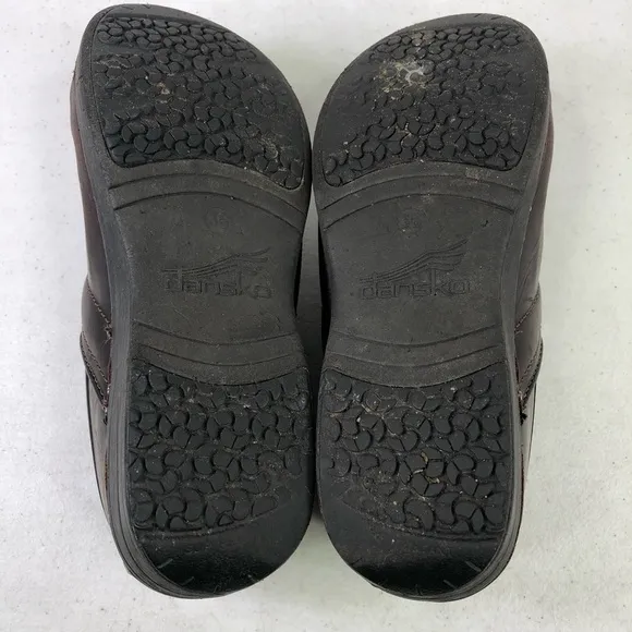 Dansko XP Leather Slip On Clog Shoes