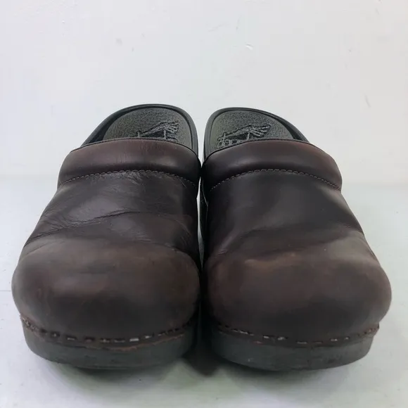 Dansko XP Leather Slip On Clog Shoes