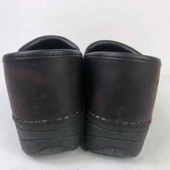 Dansko XP Leather Slip On Clog Shoes