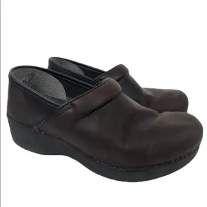Dansko XP Leather Slip On Clog Shoes