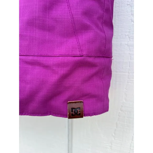 DC Shoes Girl's Ski Snowboard Jacket, Adjustable, Purple, Hooded Sz 8