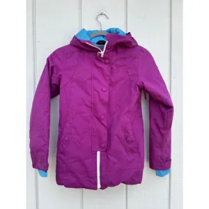 DC Shoes Girl's Ski Snowboard Jacket, Adjustable, Purple, Hooded Sz 8