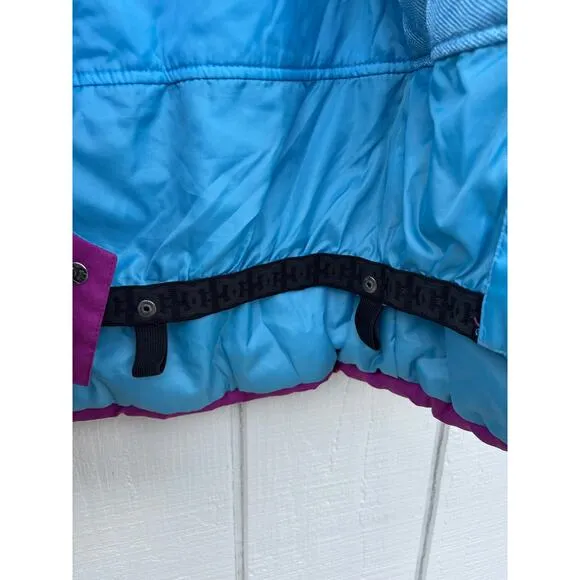 DC Shoes Girl's Ski Snowboard Jacket, Adjustable, Purple, Hooded Sz 8