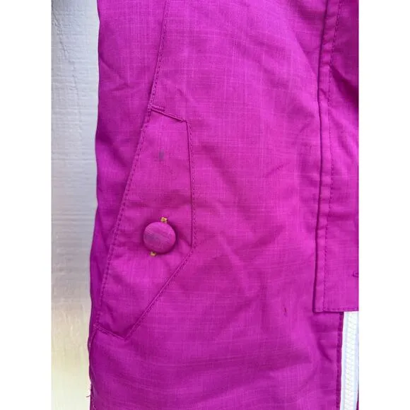 DC Shoes Girl's Ski Snowboard Jacket, Adjustable, Purple, Hooded Sz 8