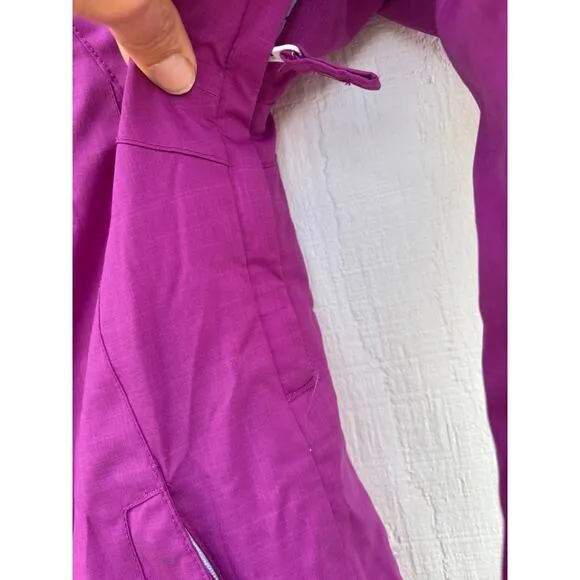 DC Shoes Girl's Ski Snowboard Jacket, Adjustable, Purple, Hooded Sz 8
