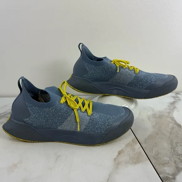Decker X Lab Men's Teal Blue Yellow Sneakers Running Shoes, Sz 13