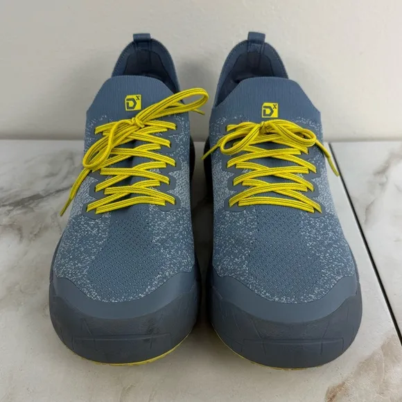 Decker X Lab Men's Teal Blue Yellow Sneakers Running Shoes, Sz 13