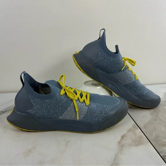 Decker X Lab Men's Teal Blue Yellow Sneakers Running Shoes, Sz 13