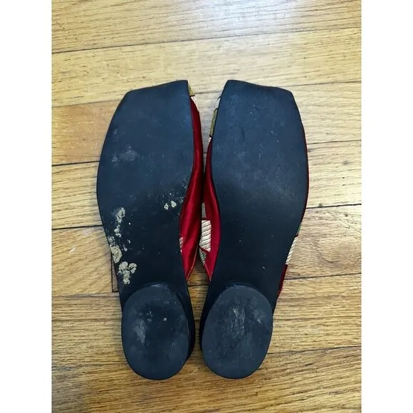 Decoco By goody Goody Vintage slip on shoe Size 7 Silk Upper  Leathers