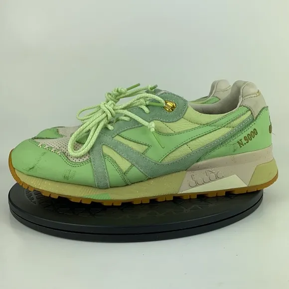 Diadora x Featire N9000 Pistachio Ice Cream Green Running Shoes Men's Size 10