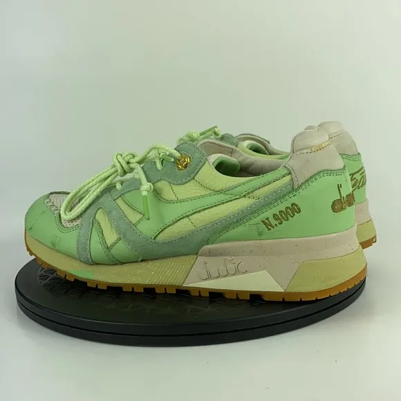 Diadora x Featire N9000 Pistachio Ice Cream Green Running Shoes Men's Size 10
