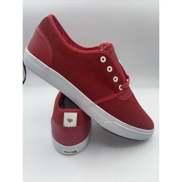DIAMOND SUPPLY CO. Capital - Red Suede - Men's Skateboard‎ Shoes [10.5]