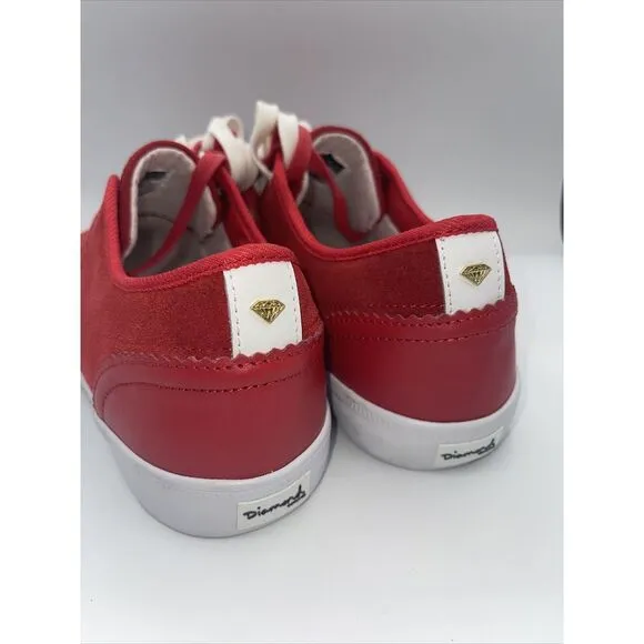 DIAMOND SUPPLY CO. Capital - Red Suede - Men's Skateboard‎ Shoes [10.5]
