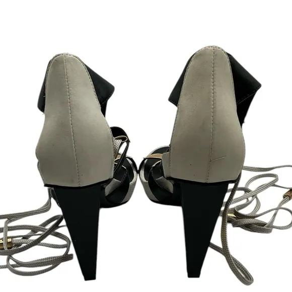 Diane von Furstenberg lace up gladiator heel Size‎ 8.5