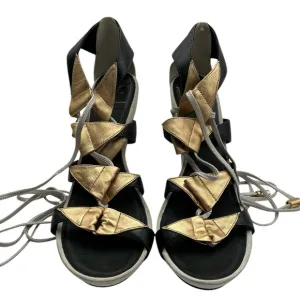 Diane von Furstenberg lace up gladiator heel Size‎ 8.5