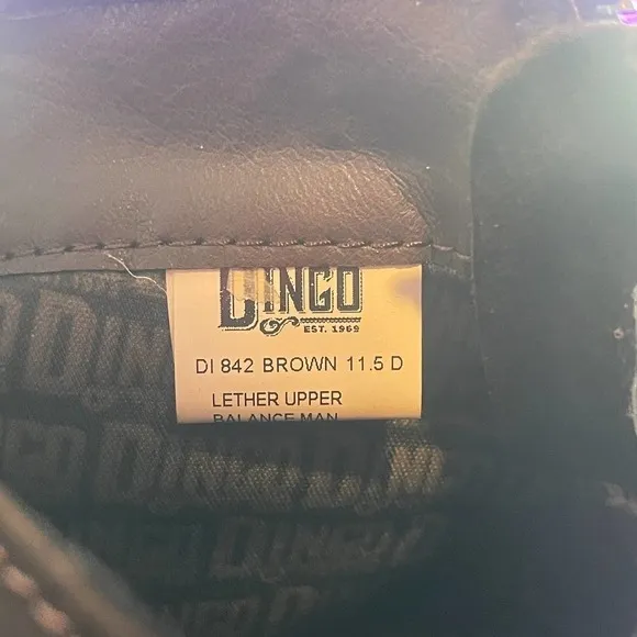 DINGO Men's Brown High Country Leather Boot Shoe Size 11.5 NWT