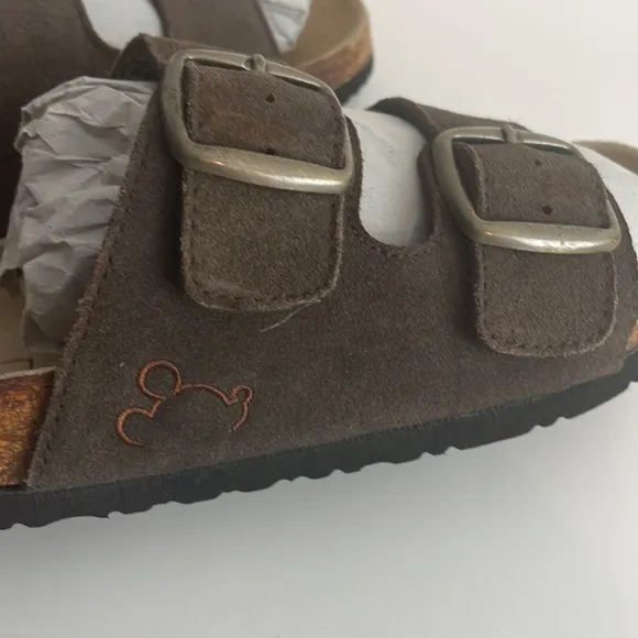 Disney Mickey Mouse Logo Suede Arizona Style Sandals