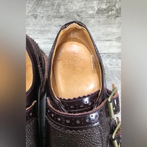 Doc Dr. Martens Carl Mary Jane Buckles Leather Womens Shoes Flats Size UK 6 US 8