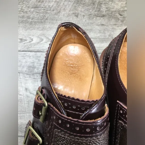 Doc Dr. Martens Carl Mary Jane Buckles Leather Womens Shoes Flats Size UK 6 US 8