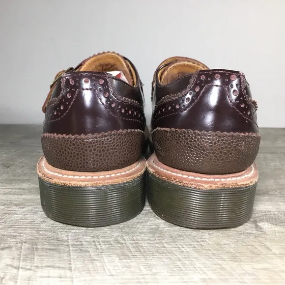 Doc Dr. Martens Carl Mary Jane Buckles Leather Womens Shoes Flats Size UK 6 US 8