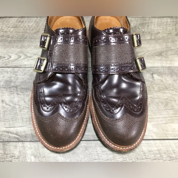 Doc Dr. Martens Carl Mary Jane Buckles Leather Womens Shoes Flats Size UK 6 US 8