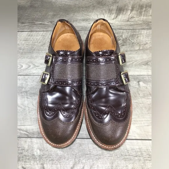 Doc Dr. Martens Carl Mary Jane Buckles Leather Womens Shoes Flats Size UK 6 US 8