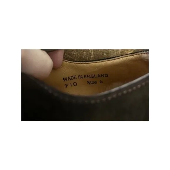 Doc DR MARTENS MENS Size 6 SUEDE OXFORD SHOES Lace Up Dark Brown