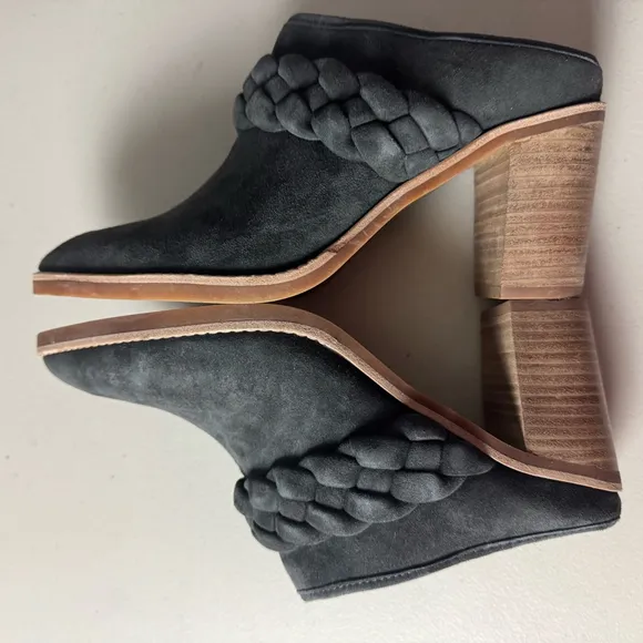 Dolce Vita Serla Womens Suede Pointed Toe Mules Size 7.5 Gray