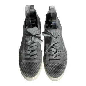 Dolce Vita Stretchy Tatum Slip On  Grey Lace Up White Sole Sneakers Size 9.5.