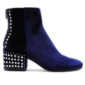 Dolce vita mazey studded blue ankle booties Size 8