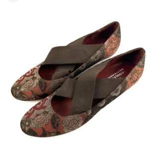 Donald J Pliner Couture Holli Flats Floral Tapestry Slip On Ballet Flats