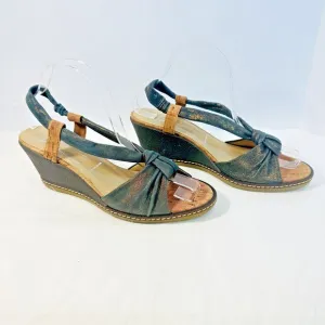 Donald J. Pliner Pola-60SF Slingback  Open Toe Women Wedge Sandals  SZ 8.5M