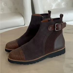 Donald Pliner Cally Calf Suede Ankle Boots.