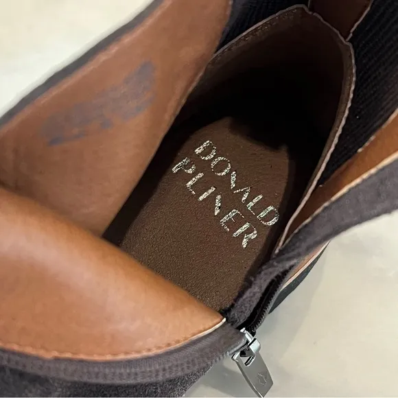 Donald Pliner Cally Calf Suede Ankle Boots.