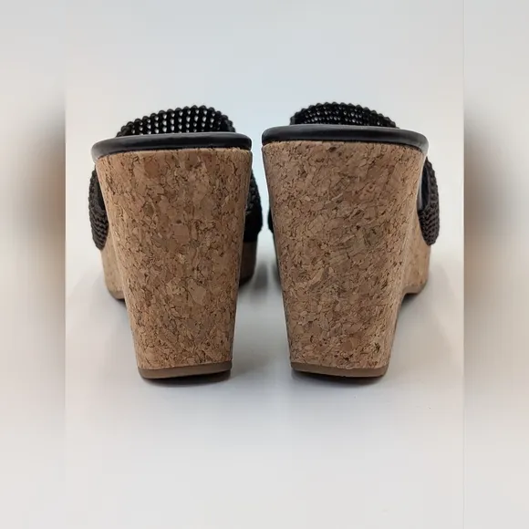 Donald Pliner Fortunea Basic Elastic Strech Sandal Brown Women 7.5M